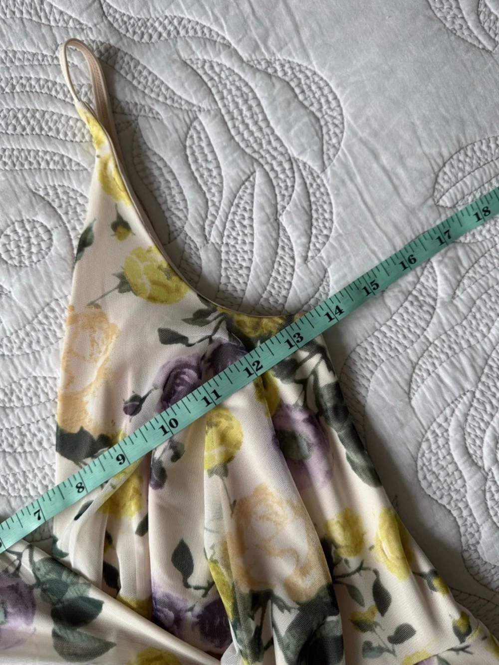 Abercrombie - Mesh Twist Wrap Maxi Dress - Cream Floral